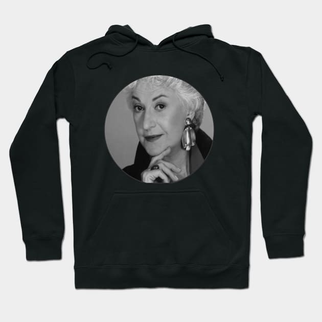 Bea Arthur Black and White portrait Hoodie by Kawaii_Tees